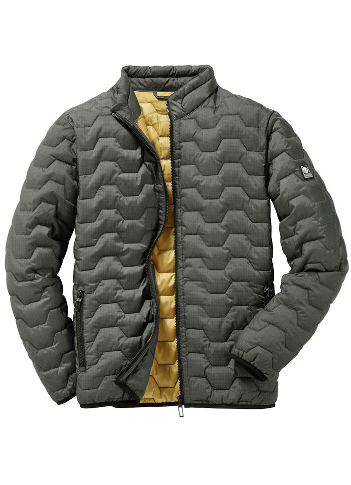 Gewatteerde blouson van “Gate One” GROEN