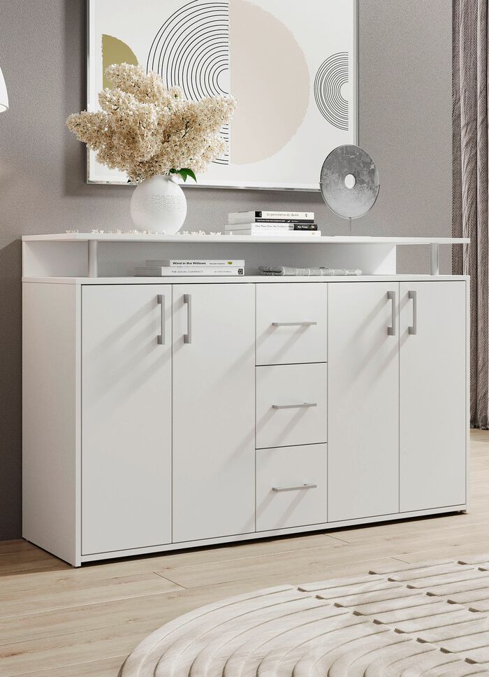 Stijlvol highboard WIT