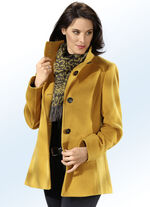 Jas in 2 kleuren met knoopsluiting SAFRAAN