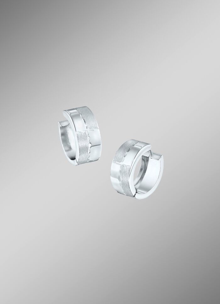 Opvouwbare oorringen in mat en hoogglans 