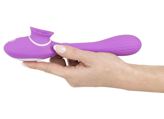 Konijnenvibrator met likfunctie 