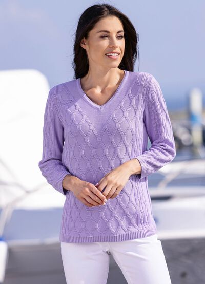 Trui met structuurpatroon 