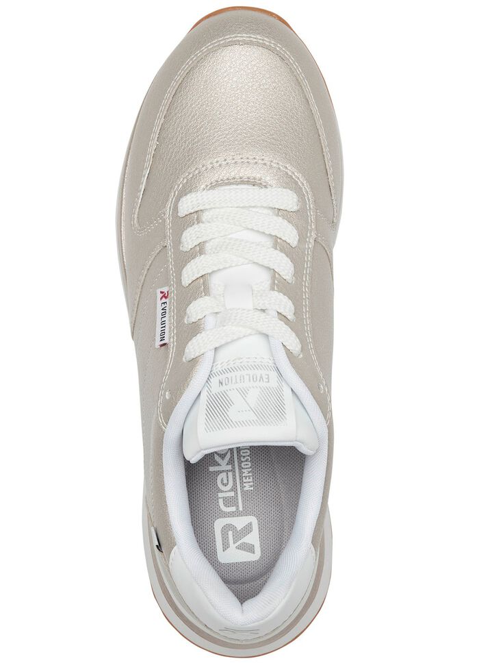 Rieker sneakers met MemoSoft textiel voetbed GOUDBEIGE