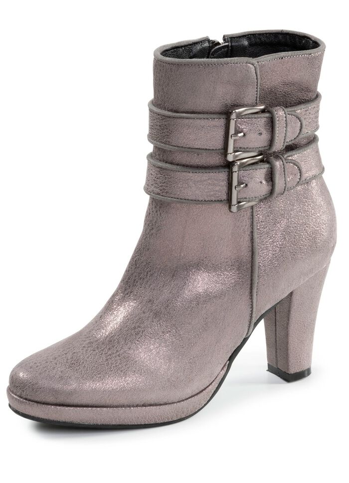 Andrea Conti, trendy dames enkellaarsjes, met rits 