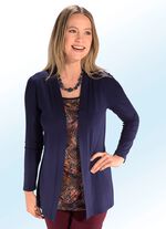 Shirt in geraffineerde jas-look AUBERGINE