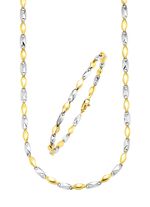 Fantasie kettingset in twee kleuren 