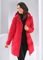 Korte mantel met 2-wegrits 