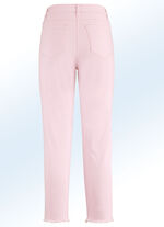 7/8-broek met interessante franjes aan de randen ROSÉ