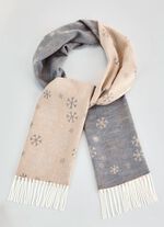 Sjaal met sneeuwvlokdesign 