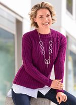 Trui van een structuurmix 