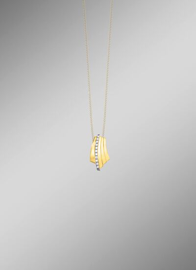 Prachtige hanger met synthetische zirkonia 