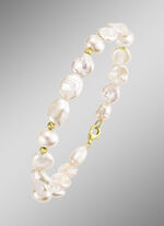 Armband met SW gekweekte parels en Keshi parels 