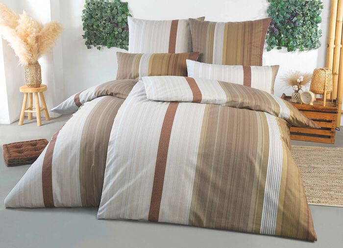 Dubbelzijdig bedrukt beddengoedset van Florella BRAUN