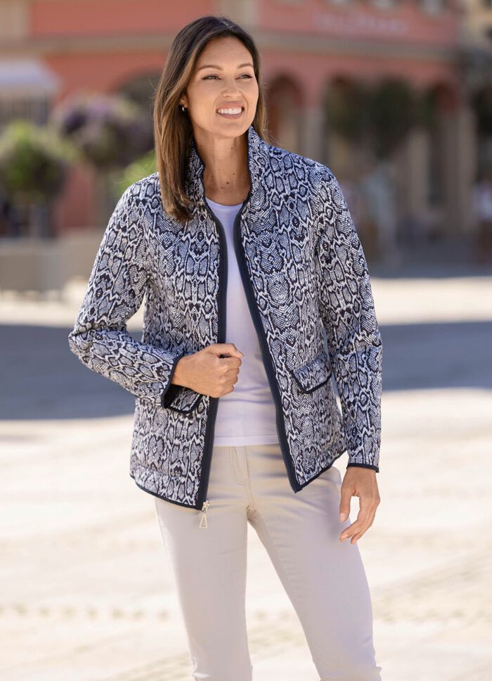 Functioneel omkeerbaar jack met reptielendesign 