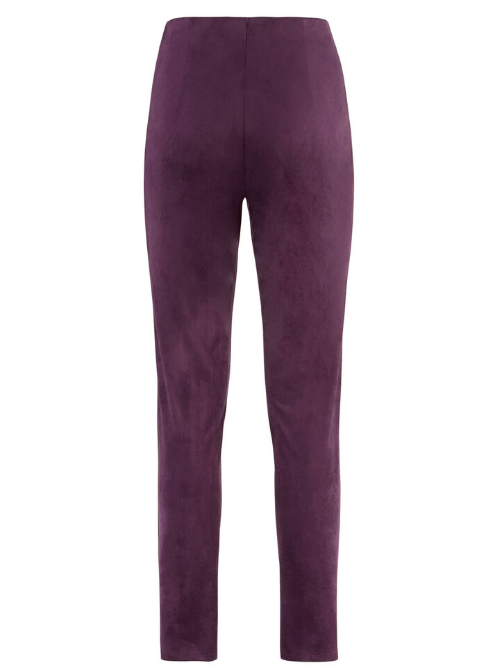Broek in suèdelook BORDEAUX