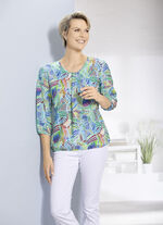 Tuniek met decoratieve plooien 