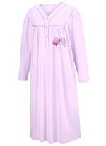 Twee-pack nachtjaponnen, 3/4-mouwen met knoopsluiting 