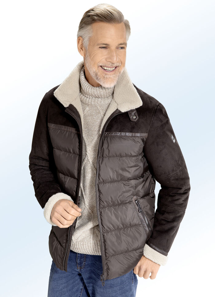 Jas in lamsvachtlook van "New Canadian" 