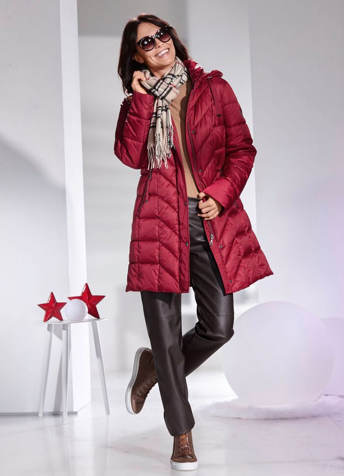 Korte jas met afneembare capuchon 