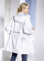 Functioneel lang jack met oprolmouwen NATUURLIJK WIT