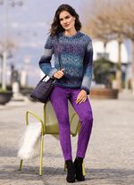 Fluweelzachte enkellange broek 