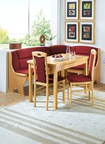 Elegante hoekbankgroep, 4 stuks 