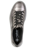 Rieker, modieuze damessneakers, met rits OUD ZILVER