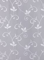 Filigraan bloemengordijn met gebogen uiteinden 