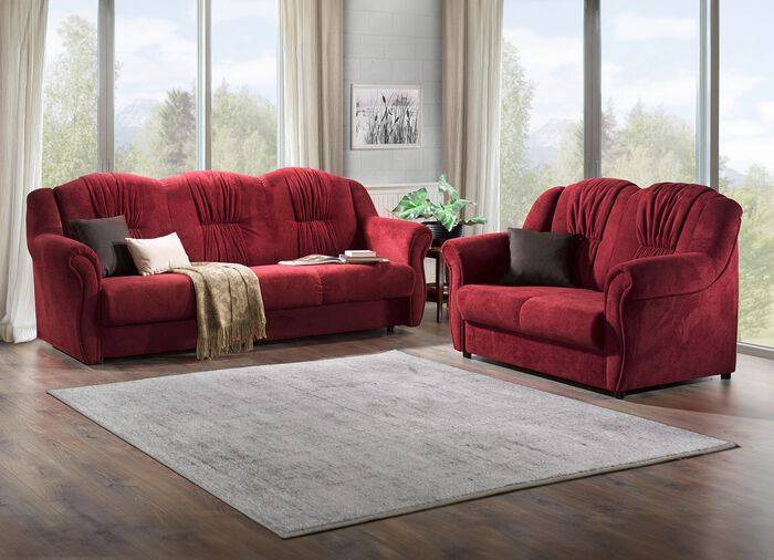 Gestoffeerd meubel met een veerkern die overal in de kamer geplaatst kan worden 