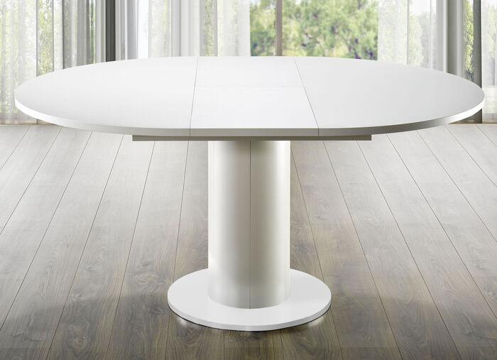 Uittrekbare eettafel WIT-WIT