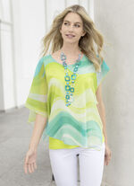 Chiffon poncho tuniek 