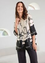 Blouse met overhemdkraag 