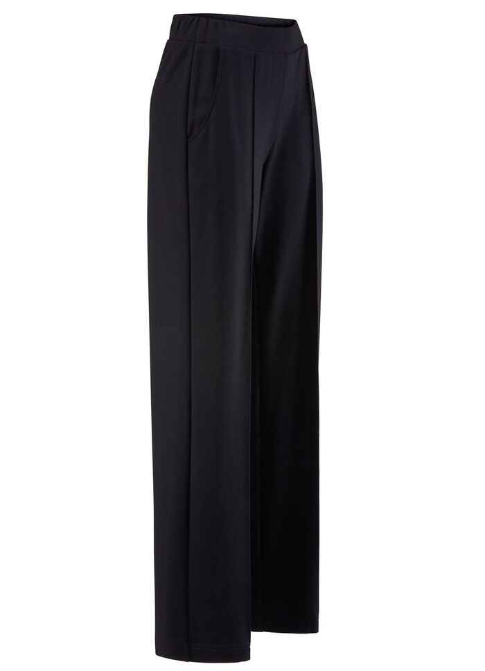 Broeken in modieuze breedte ZWART