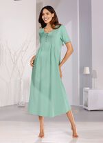 Nachthemd, enkellang met uitgebreide biezen 