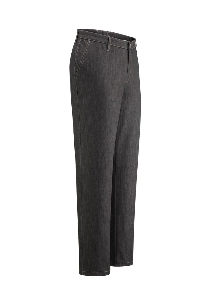 "Klaus Models" onderbuik fijne jeans in 2 kleuren ANTRACIET