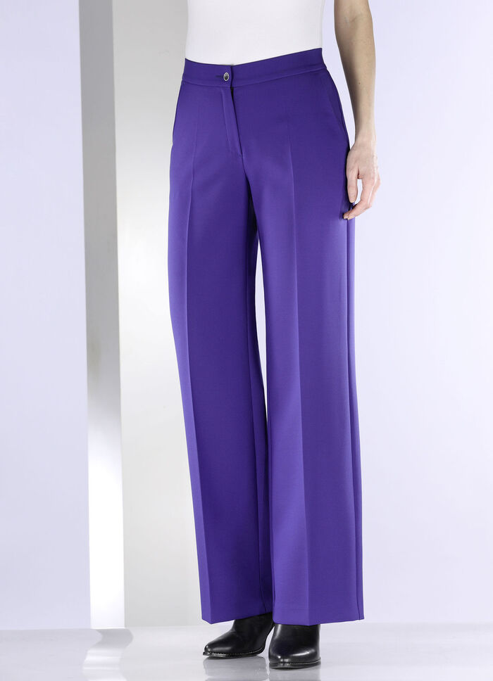 Broek met comfortabele breedte KONINGSBLAUW