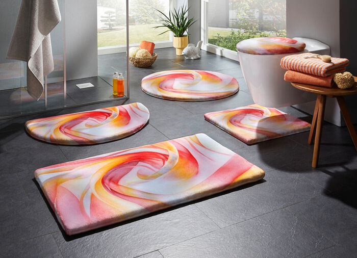 Fantastisch zachte, bedrukte badmatten 