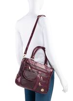 Patchwork tas met afneembare schouderband 