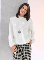 Comfortabel shirt in 2 kleuren ECRU