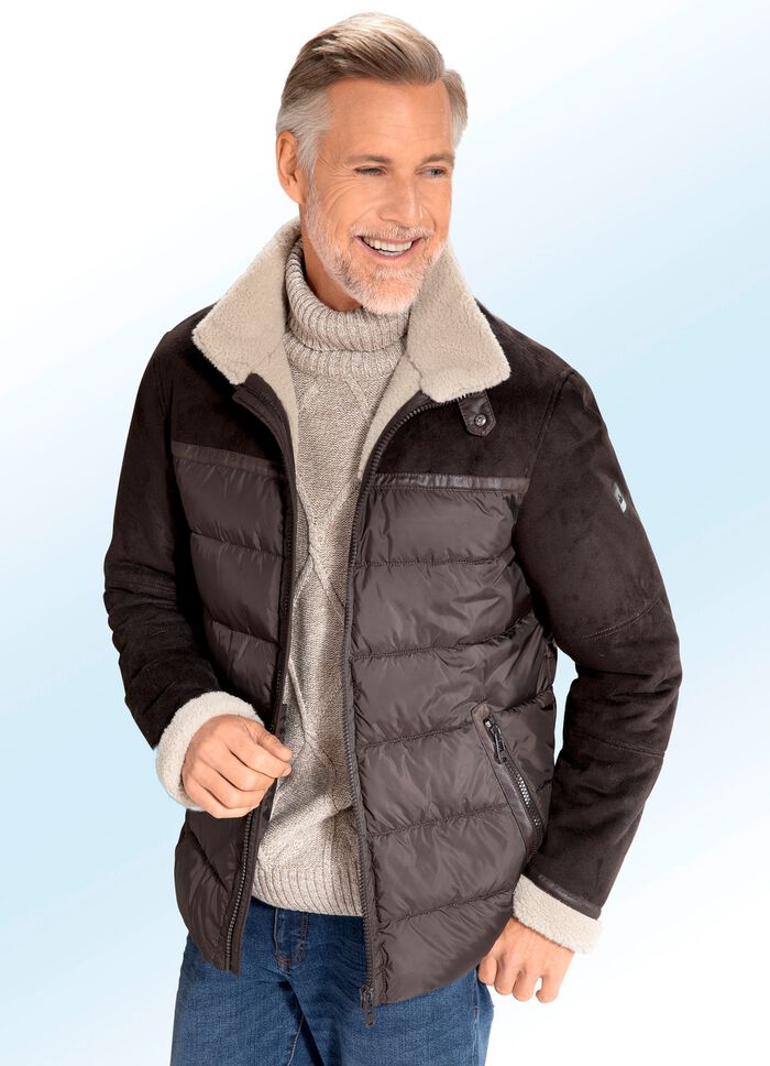 Jas in lamsvachtlook van "New Canadian" 