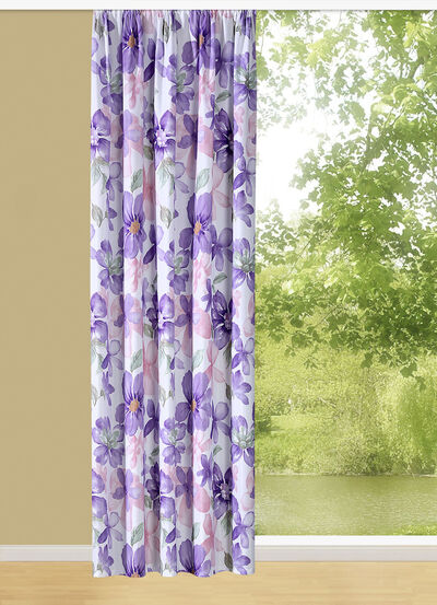 Overgordijn met universele railtape 