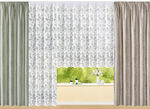 Enkele sjaal in marmerdesign TAUPE