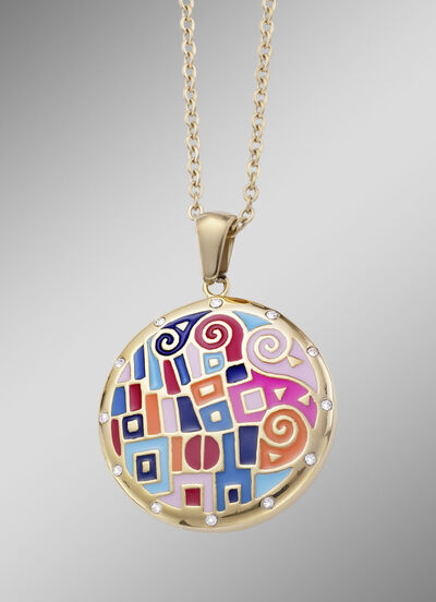 Hanger met moza&iuml;ekpatroon en ankerketting 