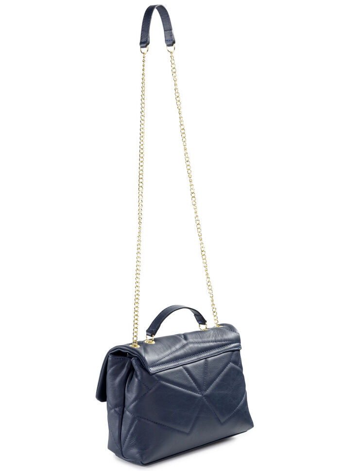 Laurina tas met knevelsluiting in extravagante libellevorm DONKERBLAUW