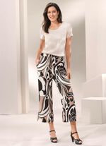 Broek met voetbandjes met stretch-boord 