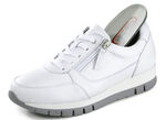 ELENA EDEN, sportieve damessneakers, breedte H, met uitneembaar voetbed WIT