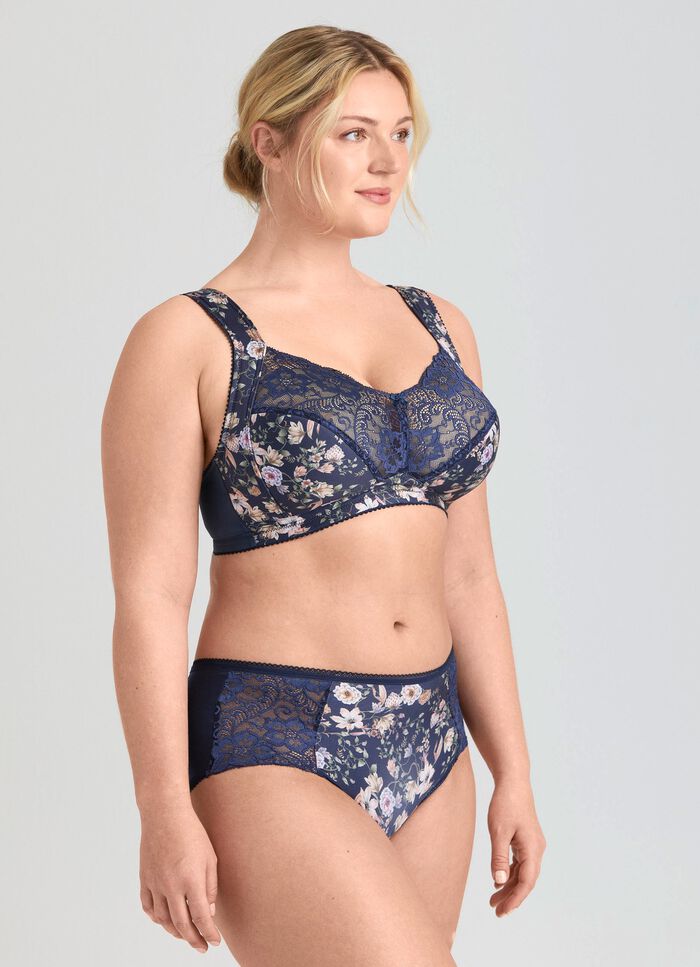 Miss Mary-bh met kleurig harmonieus bloemenmotief 