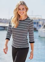 Trui met strepenpatroon 