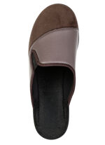 Comfortabele herenpantoffels, breedte H, met elastische band BRAUN