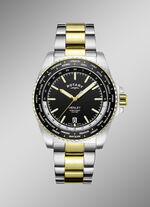 Quartz herenhorloge Rotary World Timer 